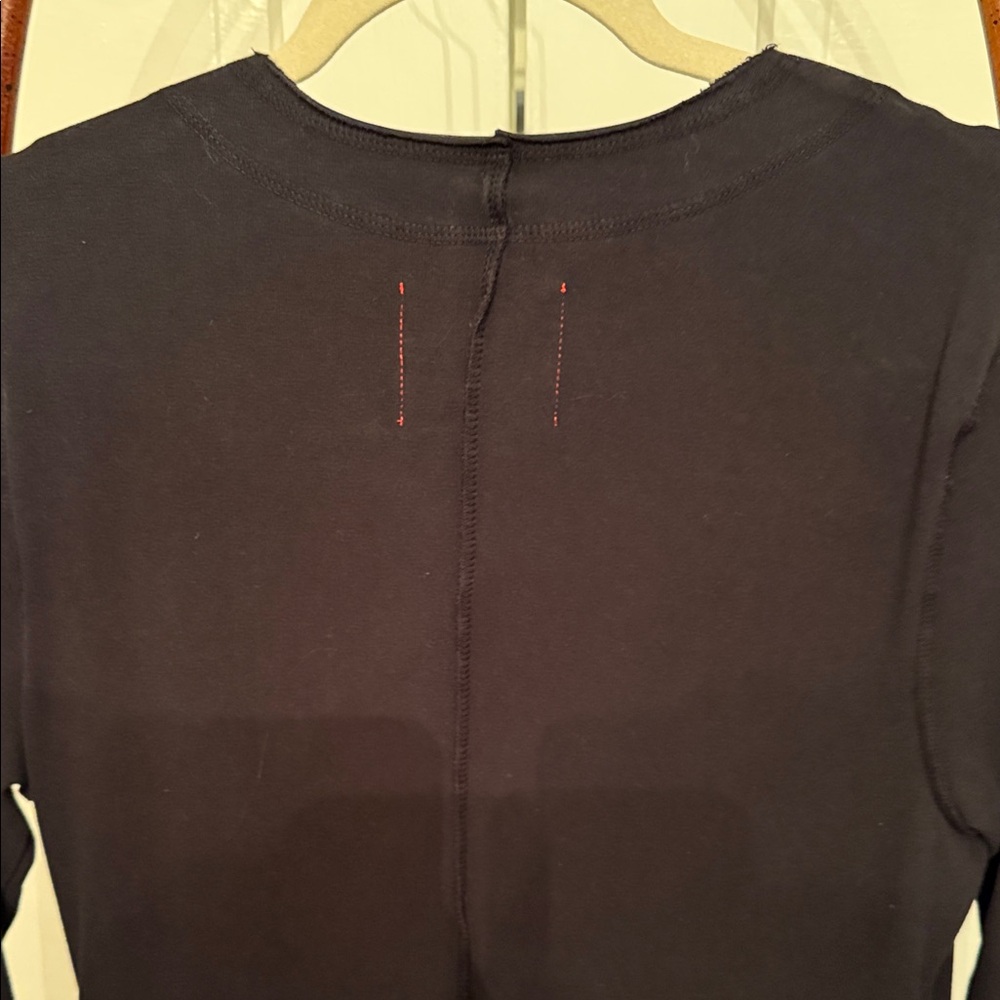 Raw Earth Wild Sky Jersey Knit Wrap Dress Black Size L Boho - Picture 11 of 14